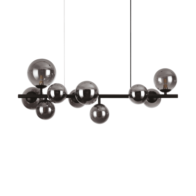 Suspension Perlage 10x15W G9 Noir IDEAL LUX 271408