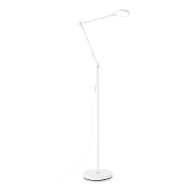 Lampadaire Futura 1x12,5W LED Blanc Alu IDEAL LUX 272085