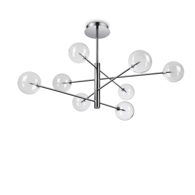 Suspension Boule Equinoxe 8x2W G4 Chromé IDEAL LUX 275178
