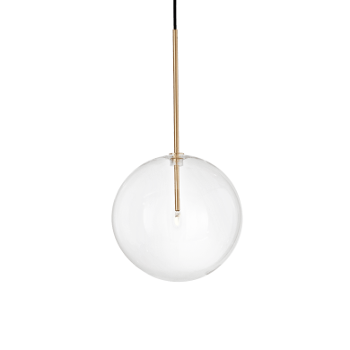 Suspension Boule Equinoxe 1x2W G4 Laiton D250 IDEAL LUX 277394