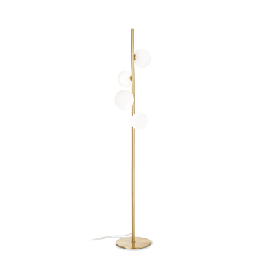 Lampadaire Boule Perlage 4x15W G9 Laiton IDEAL LUX 277967