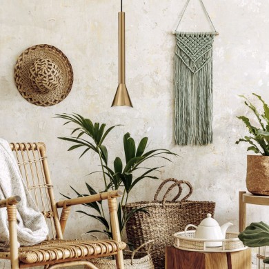 Suspension Diesis 1x7W LED Laiton IDEAL LUX 279794