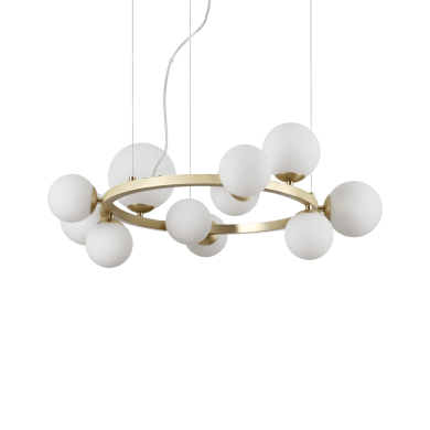 Suspension Perlage 11x15W G9 Laiton IDEAL LUX 283807