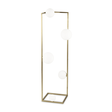 Lampadaire Boule Angolo 5x28W G9 Laiton IDEAL LUX 284354