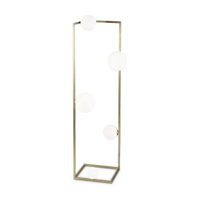 Lampadaire Boule Angolo 5x28W G9 Laiton IDEAL LUX 284354