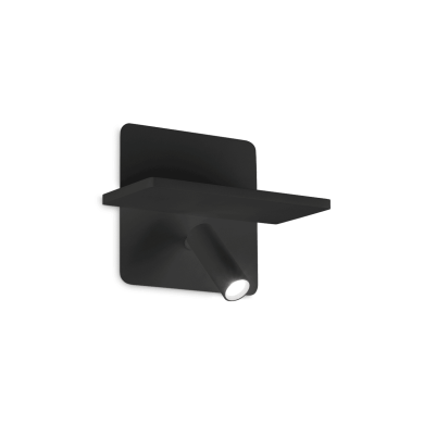 Applique Liseuse Piano 2x10W LED Noir IDEAL LUX 287300