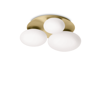 Plafonnier Boule Ninfea 3x15W GX53 Laiton IDEAL LUX 293660