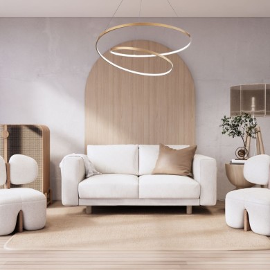 Suspension Oz 1x48W LED Laiton IDEAL LUX 304564