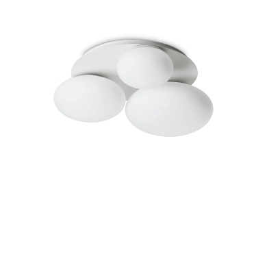 Plafonnier Boule Ninfea 3x15W GX53 Blanc IDEAL LUX 306964