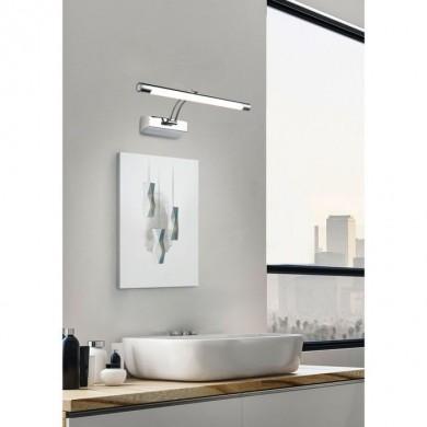 Lightess Lampe pour Miroir Tableau Applique Murale 5W LED avec Interrupteur  en Acier inoxydable pour Salle de Bain Miroir - Blanc