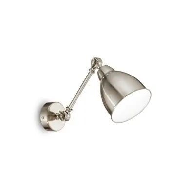 Applique murale NEWTON Nickel 1x60W IDEAL LUX 16399