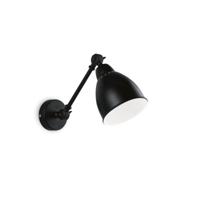 Applique murale NEWTON Noir 1x60W IDEAL LUX 27852