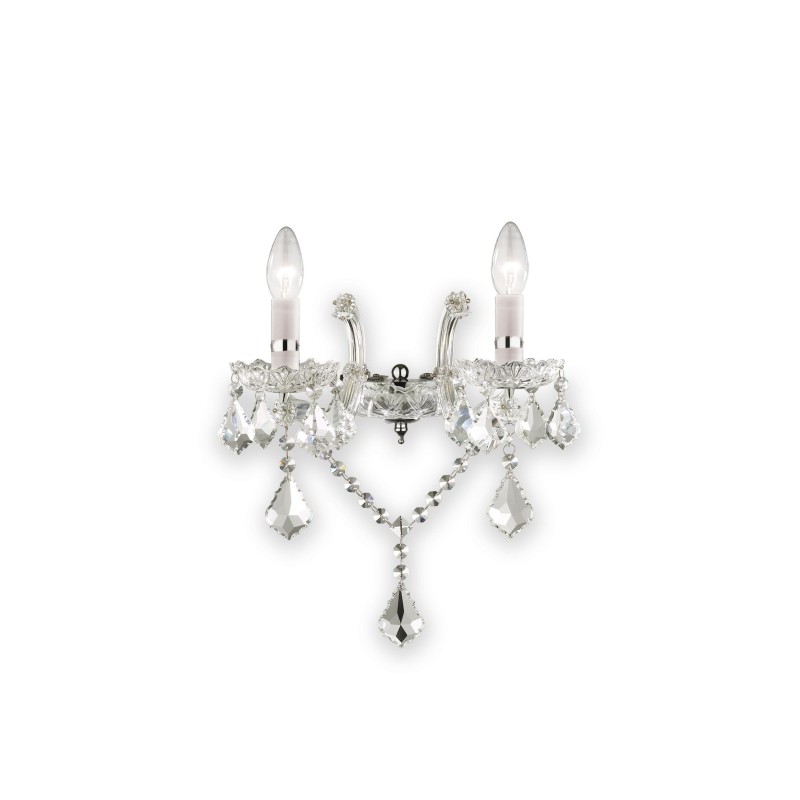 Applique murale FLORIAN Chrome 2x40W IDEAL LUX 35642