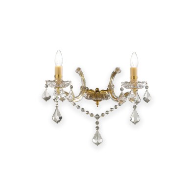 Applique murale FLORIAN Or 2x40W IDEAL LUX 35659