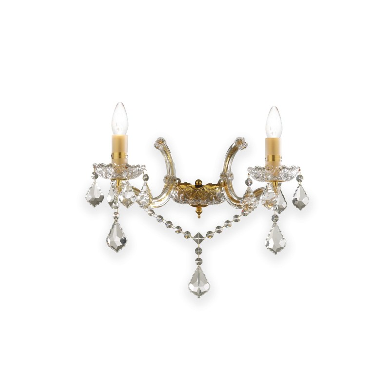 Applique murale FLORIAN Or 2x40W IDEAL LUX 35659