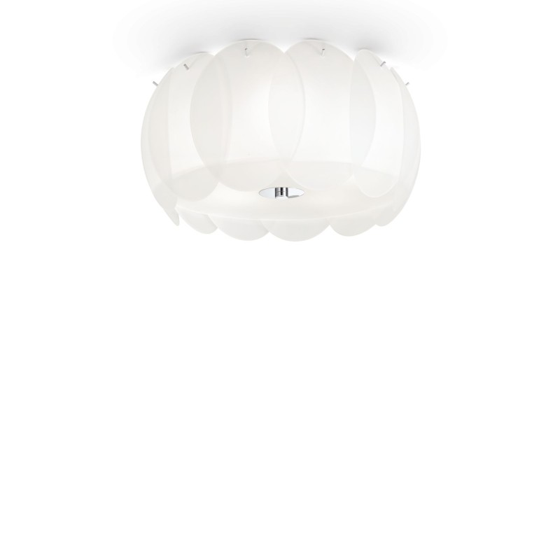 Plafonnier OVALINO PL5 Blanc 60W max IDEAL LUX 93963