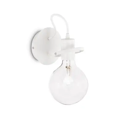 Applique murale RADIO Blanc 1x60W IDEAL LUX 119465
