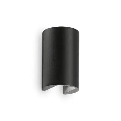 Applique murale extérieure APOLLO rond Noir 2x3W IDEAL LUX 137391