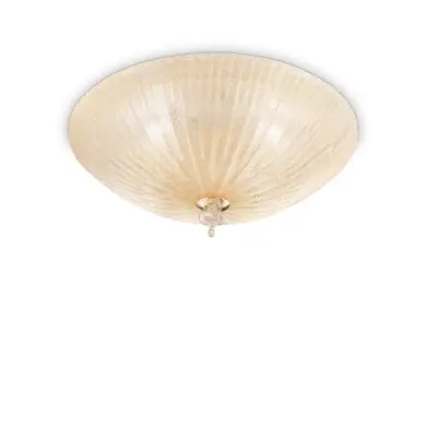 Plafonnier SHELL Ambre 4x60W IDEAL LUX 140186