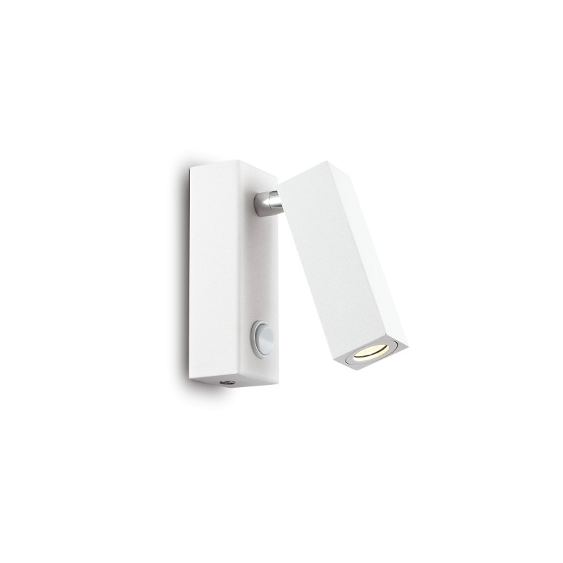 Applique murale PAGE Carré Blanc 1x3W IDEAL LUX 142258