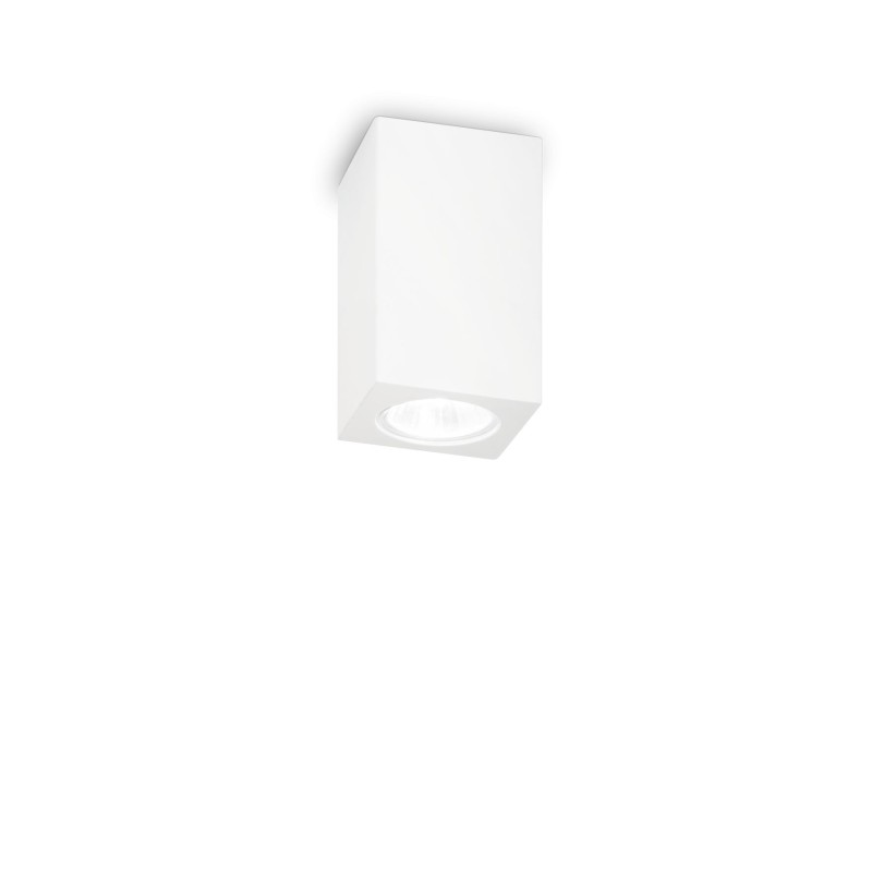 Plafonnier TOWER PL1 SMALL SQUARE Blanc 35W max IDEAL LUX 155791