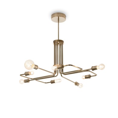 Suspension TRIUMPH SP8 Laiton antique 60W max IDEAL LUX 160269