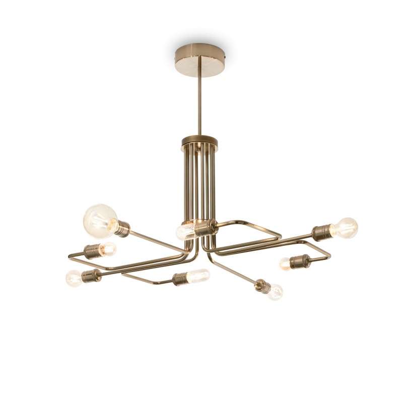 Suspension TRIUMPH SP8 Laiton antique 60W max IDEAL LUX 160269