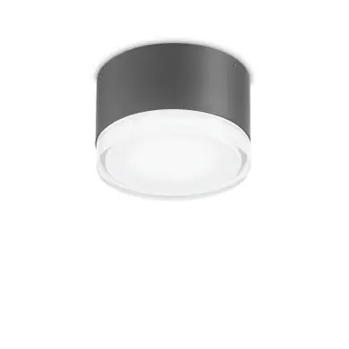 Plafonnier URANO PL1 SMALL Anthracite 15W max IDEAL LUX 168111