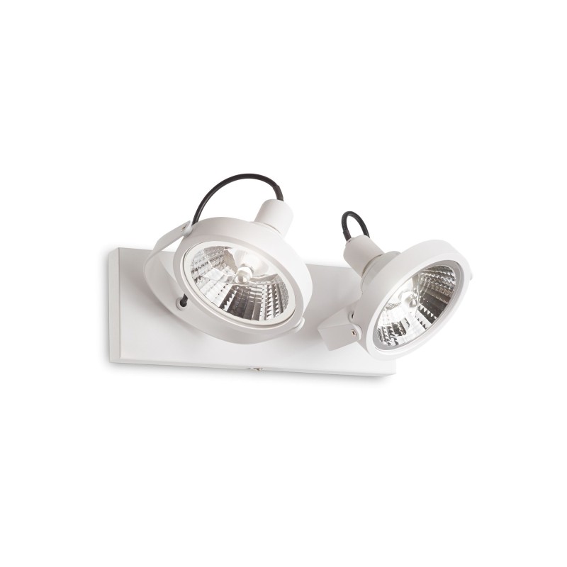 Plafonnier GLIM Blanc GU10 2x50W IDEAL LUX 200200