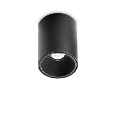 Plafonnier NITRO Noir LED 15W Rond IDEAL LUX 205984