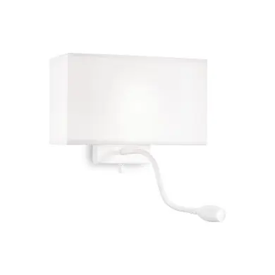 Applique Murale HOTEL Blanc E27/LED 1+1x60/1W IDEAL LUX 215693