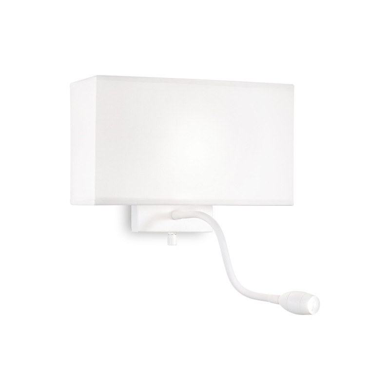 Applique Murale HOTEL Blanc E27/LED 1+1x60/1W IDEAL LUX 215693