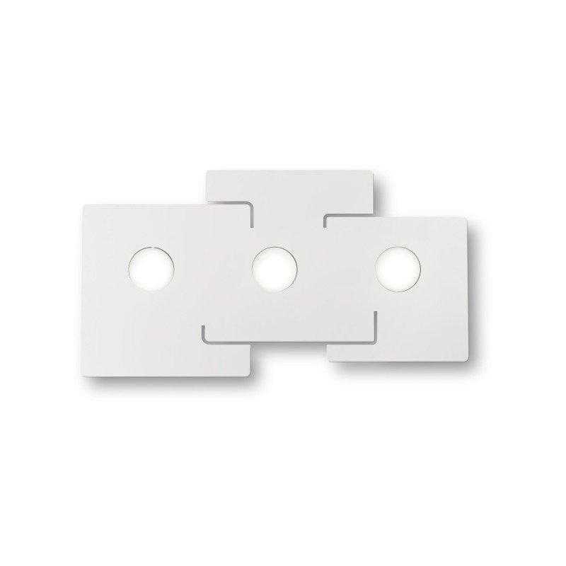 Plafonnier TOTEM Blanc GX53 3x15W IDEAL LUX 215761
