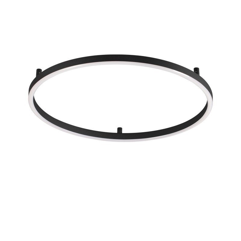 Plafonnier Oracle Slim 1x55W LED Noir IDEAL LUX 266022