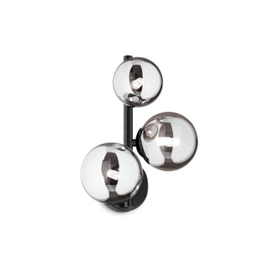 Applique Murale Boule Perlage 3x15W G9 Noir IDEAL LUX 271439