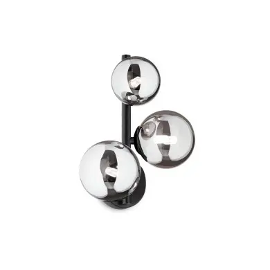 Applique Murale Boule Perlage 3x15W G9 Noir IDEAL LUX 271439