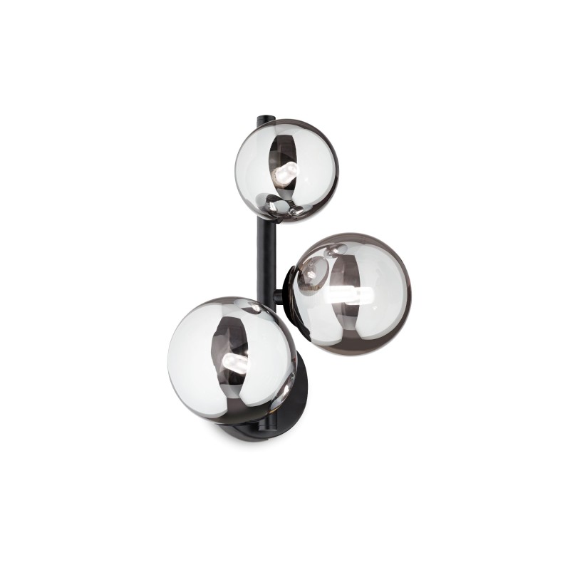 Applique Murale Boule Perlage 3x15W G9 Noir IDEAL LUX 271439