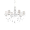 Lustre BLANCHE Blanc 6x40W IDEAL LUX 35581