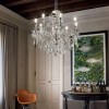 Lustre Design avec pampilles GIOCONDA Argent 8x40W IDEAL LUX 44934
