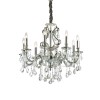 Lustre Design avec pampilles GIOCONDA Argent 8x40W IDEAL LUX 44934
