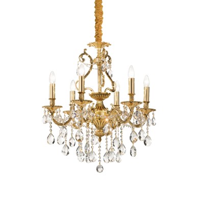 Lustre Design Italien GIOCONDA Or 6x40W IDEAL LUX 60507