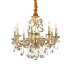 Lustre Pampille GIOCONDA Or 8x40W IDEAL LUX 60514