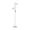 Lampadaire POLLY Argent 2x60W IDEAL LUX 61115