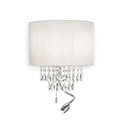 Applique murale OPERA Blanc 2x40W + 1x1W IDEAL LUX 68268