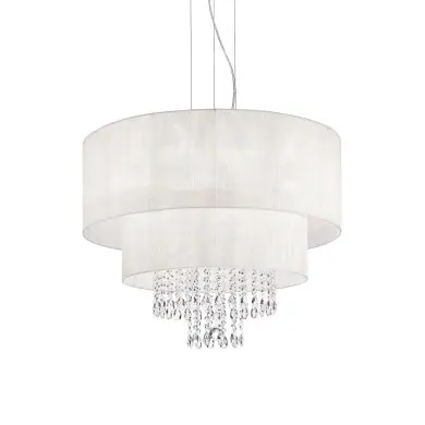 Suspension OPERA Blanc 6x60W IDEAL LUX 68299