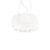 Suspension OVALINO Blanc 5x60W IDEAL LUX 74139
