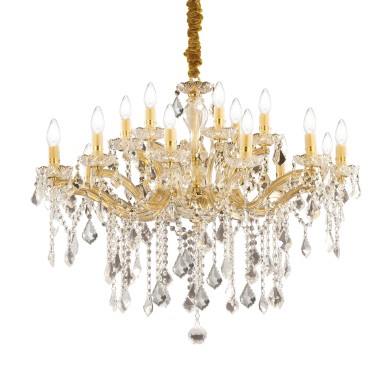 Lustre FLORIAN Or 18x40W IDEAL LUX 75181