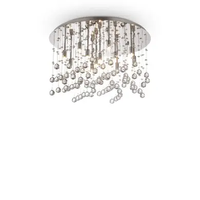 Plafonnier MOONLIGHT Chrome 12x40W IDEAL LUX 77802