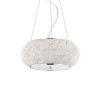 Suspension PASHA Chrome 6x40W IDEAL LUX 82158