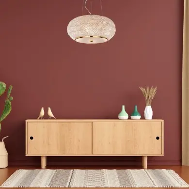 Suspension PASHA Or 6x40W IDEAL LUX 82172
